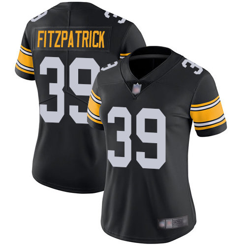 Women's Pittsburgh Steelers #39 Minkah Fitzpatrick Black Vapor Untouchaable Limited Stitched Jersey(Run Small)